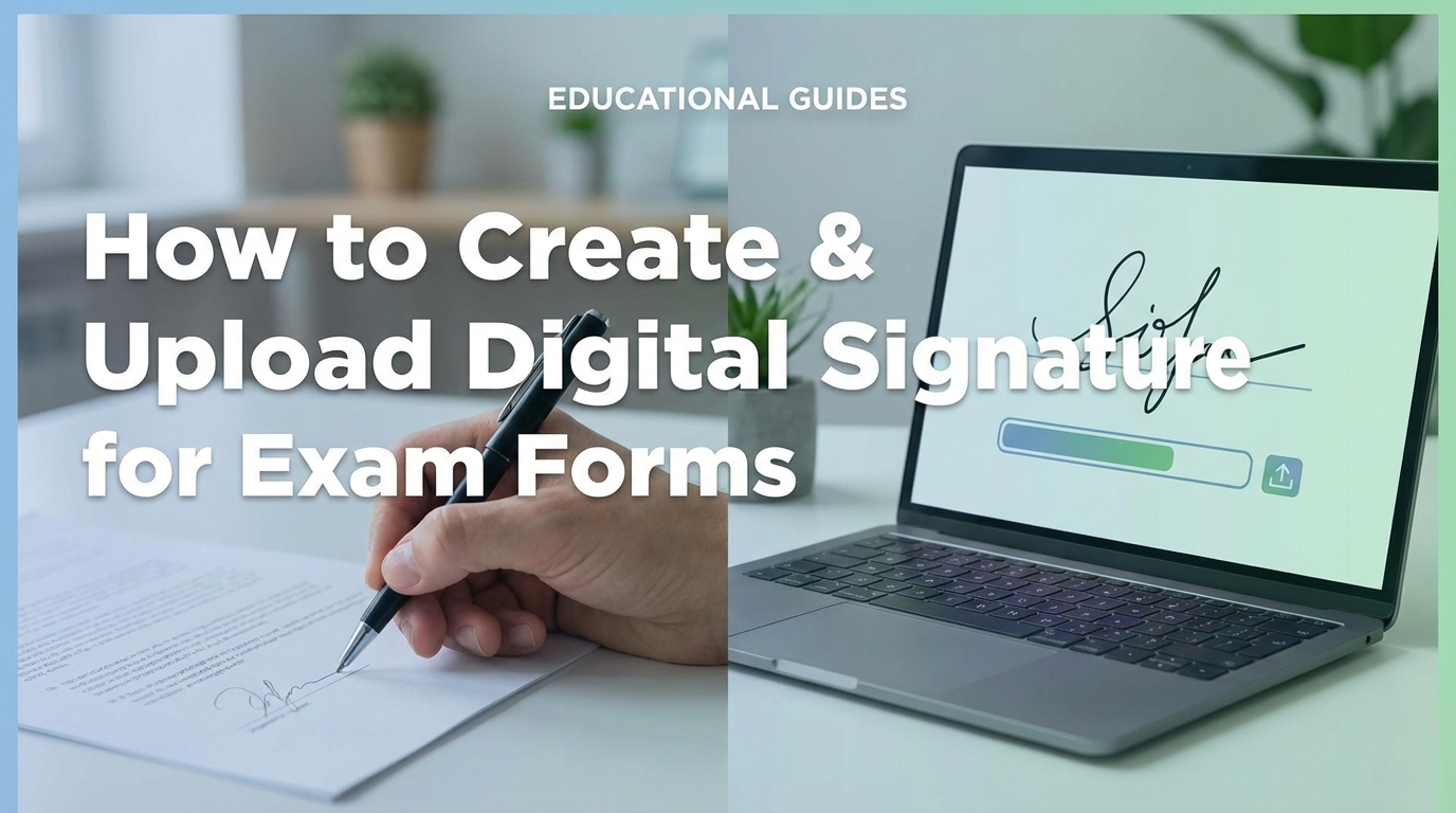 How to Create & Upload Digital Signature for Exam Forms