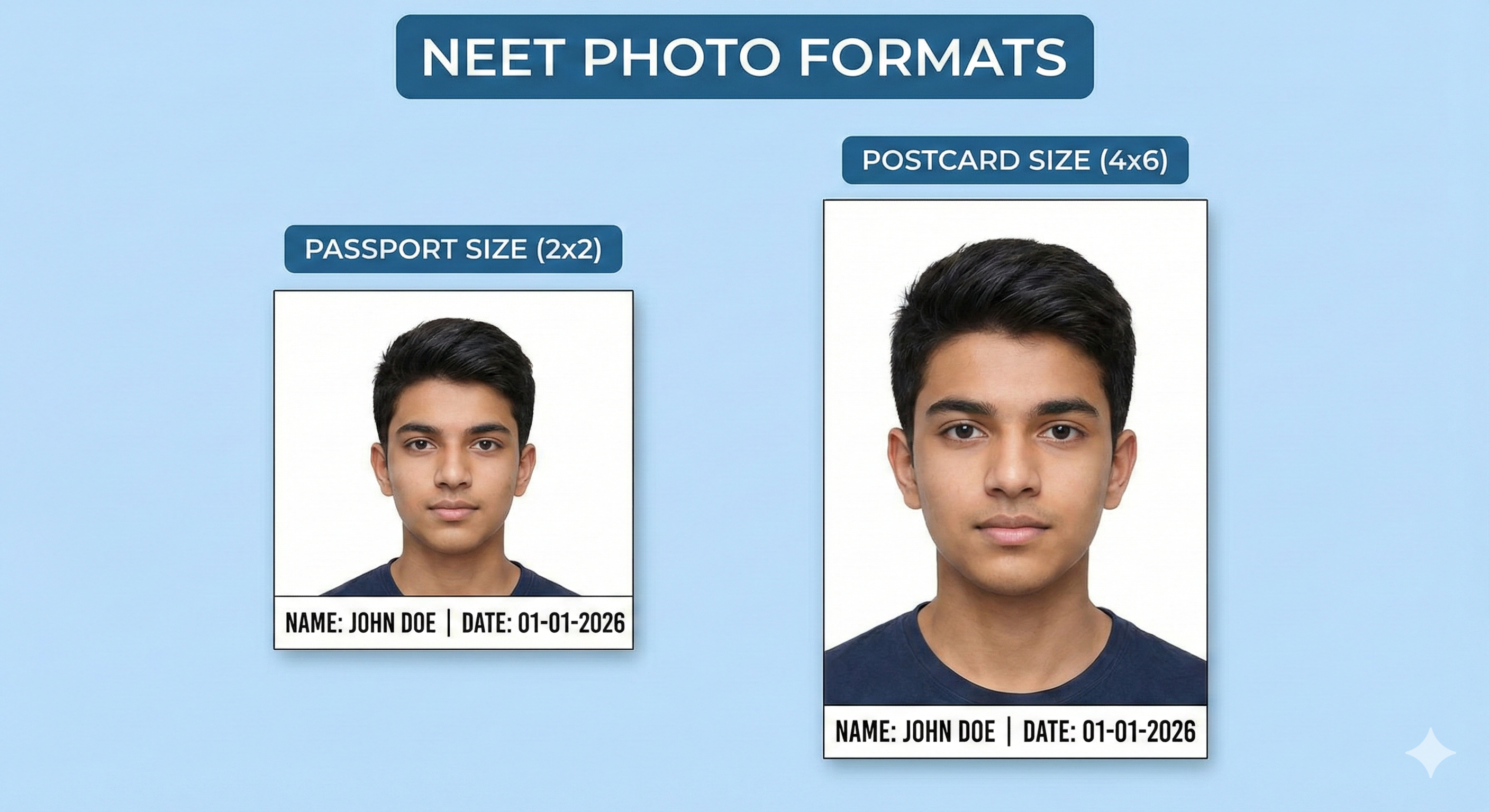 NEET Photo Size & Format for Online Application